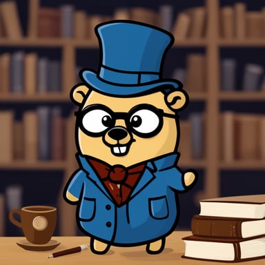 Go blue gopher as Sherlock Holmes