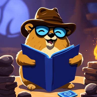 Go Blue Gopher playing Hearthstone.