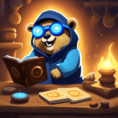 Go Blue Gopher playing Hearthstone.