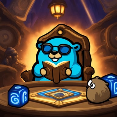 Go Blue Gopher playing Hearthstone, the Blizzard card game.