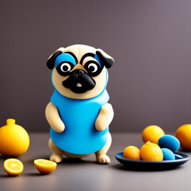 Go Blue Gopher as Livi the pug.