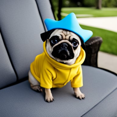Go Blue Gopher as Livi the pug.