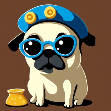 Go Blue Gopher as Livi the pug girl
