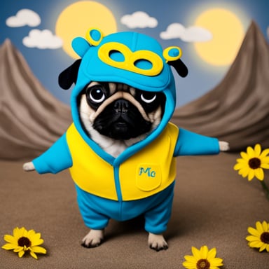 Go Blue Gopher as Livi the girl Pug