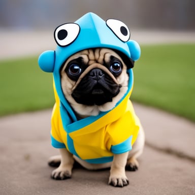 Go Blue Gopher as Livi the girl Pug