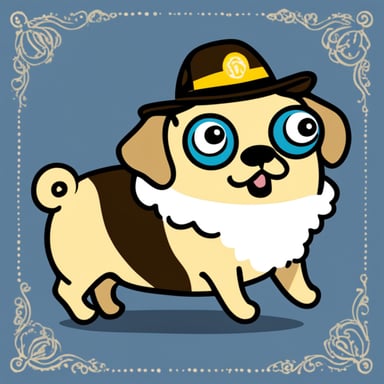 Go Blue Gopher as Livi the girl Pug