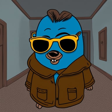 Go Blue Gopher as Jack Nicholson in The Shining movie scene 'Hey Johnny.'