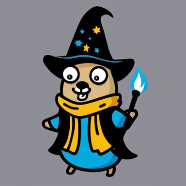 Go Blue Gopher as Wizard Gopher