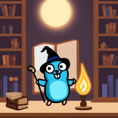 Go Blue Gopher as Wizard Gopher