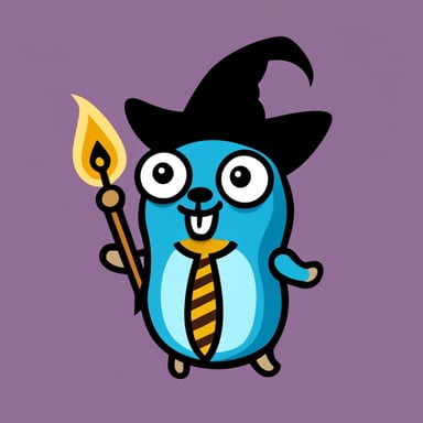 Go Blue Gopher as Wizard Gopher