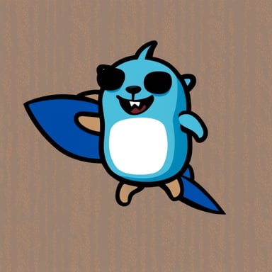 Go Blue Gopher as Shark.