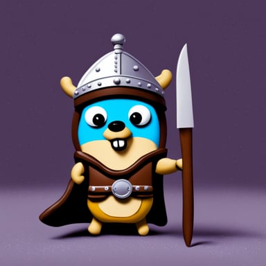 Go Blue Gopher as Viking Gopher.