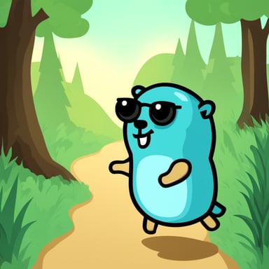 Go blue gopher as a security-savvy gopher