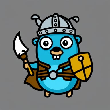 Go Blue Gopher as a Viking and Swedish gopher