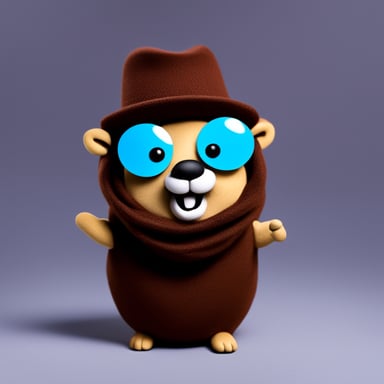Go blue gopher as ABBA gopher.