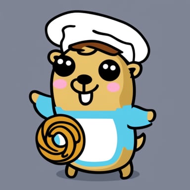Go Blue Gopher loves cinnamon buns.