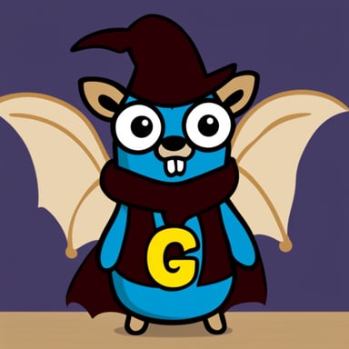 Go Blue Gopher as Bat Gopher