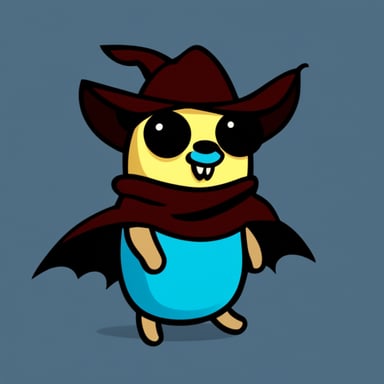Go Blue Gopher as Bat Gopher