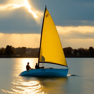 Go blue gopher sailing
