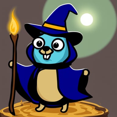 Go Blue Gopher as the witch gopher.