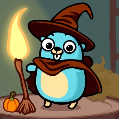 Go Blue Gopher as the witch gopher.