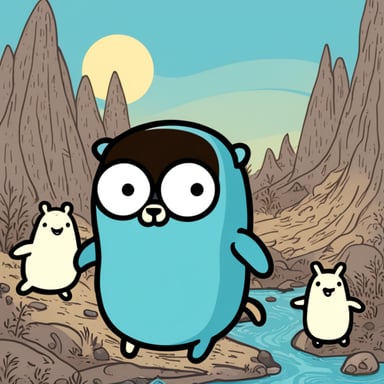 Go Blue Gopher with Moomins