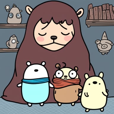 Go Blue Gopher with Moomins