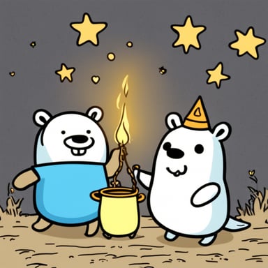 Go Blue Gopher with Moomins