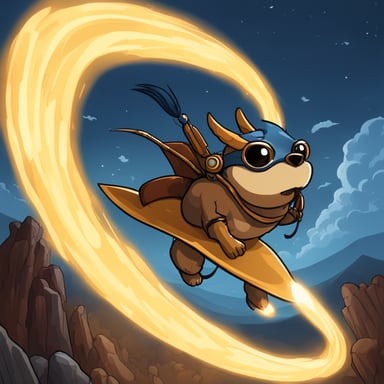 Go blue gopher as a lord of dragons commands the skies with a mighty roar, leading a vast and varied army of mythical beasts.
