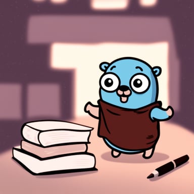 Go Blue Gopher as anime character