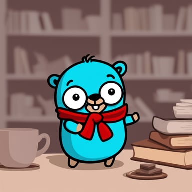 Go Blue Gopher as anime character
