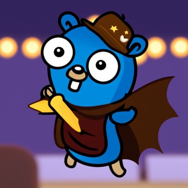 Go Blue Gopher as Bat Gopher