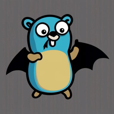 Go Blue Gopher as Bat Gopher