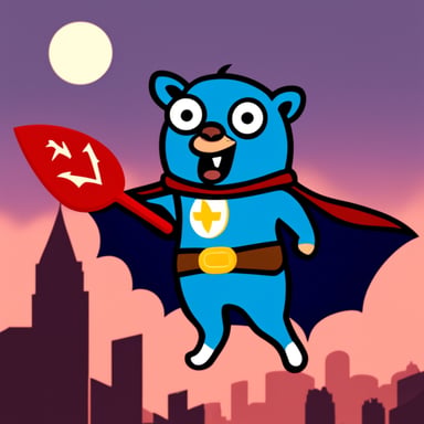 Go Blue Gopher as Bat Gopher