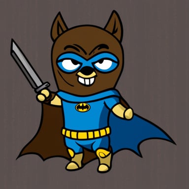 Go Blue Gopher as Batman