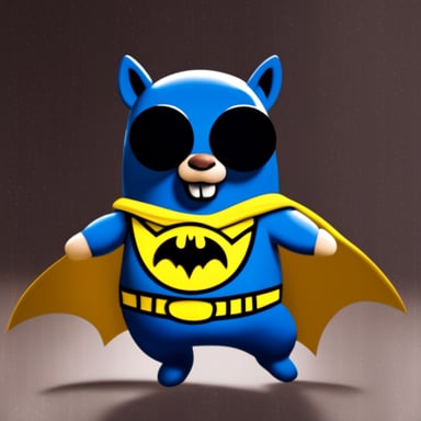 Go Blue Gopher as Batman