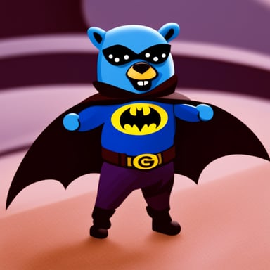 Go Blue Gopher as Batman