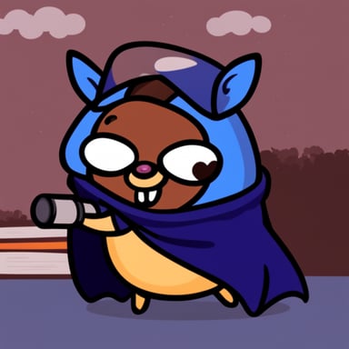 Go Blue Gopher as Bat Gopher