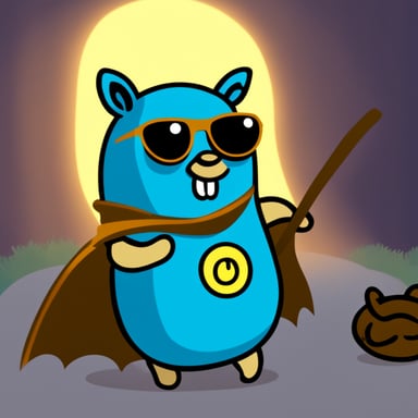 Go Blue Gopher as Bat