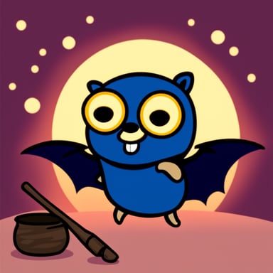 Go Blue Gopher as Bat