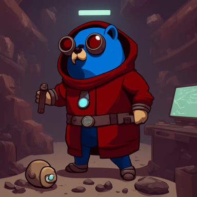 Go Blue Gopher as Doom Guy.