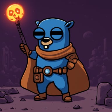 Go Blue Gopher as Doom Guy.