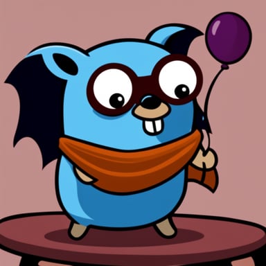 Go Blue Gopher as Bat
