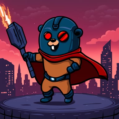 Go Blue Gopher as Doom Guy