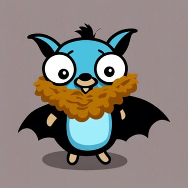 Go Blue Gopher as Bat