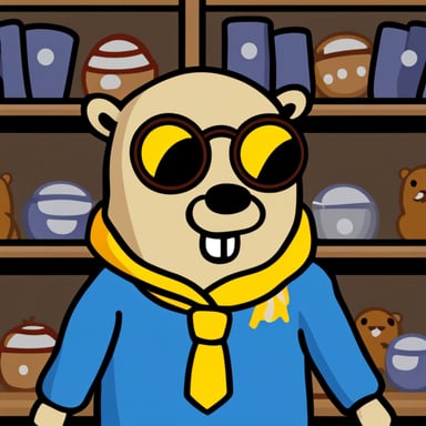 Go Blue Gopher as The Mask.