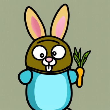 Go blue gopher as bunny
