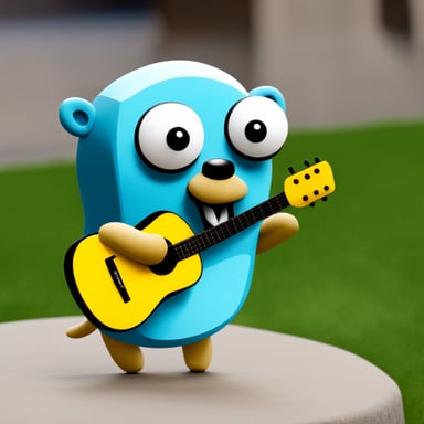 Go Blue Gopher that looks like Reddit Snoo.