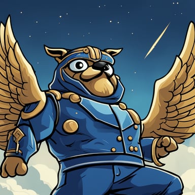 Go Blue Gopher, like Zeus, can fly and hold thunder in his arms. He's large with an oddly muscular body. Although portrayed with an aggressive and powerful demeanor, the essence of Go Blue Gopher remains dynamic and open to interpretation.