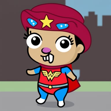 Go Blue Gopher as Wonder Woman